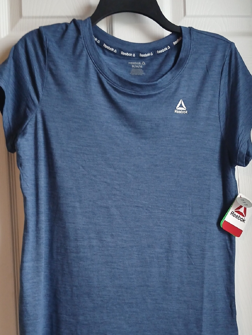 Reebok NWT SS TEE .Denium Heather.M